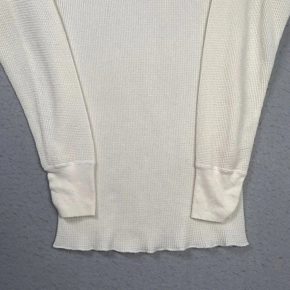 Vintage J.E. Morgan Thermal Shirt Mens XL Waffle Knit Long Sleeve Made in USA